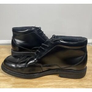 Nunn Bush Chukka‎ Boots Mens 9M Black Leather Waterproof Plain Toe Shoes